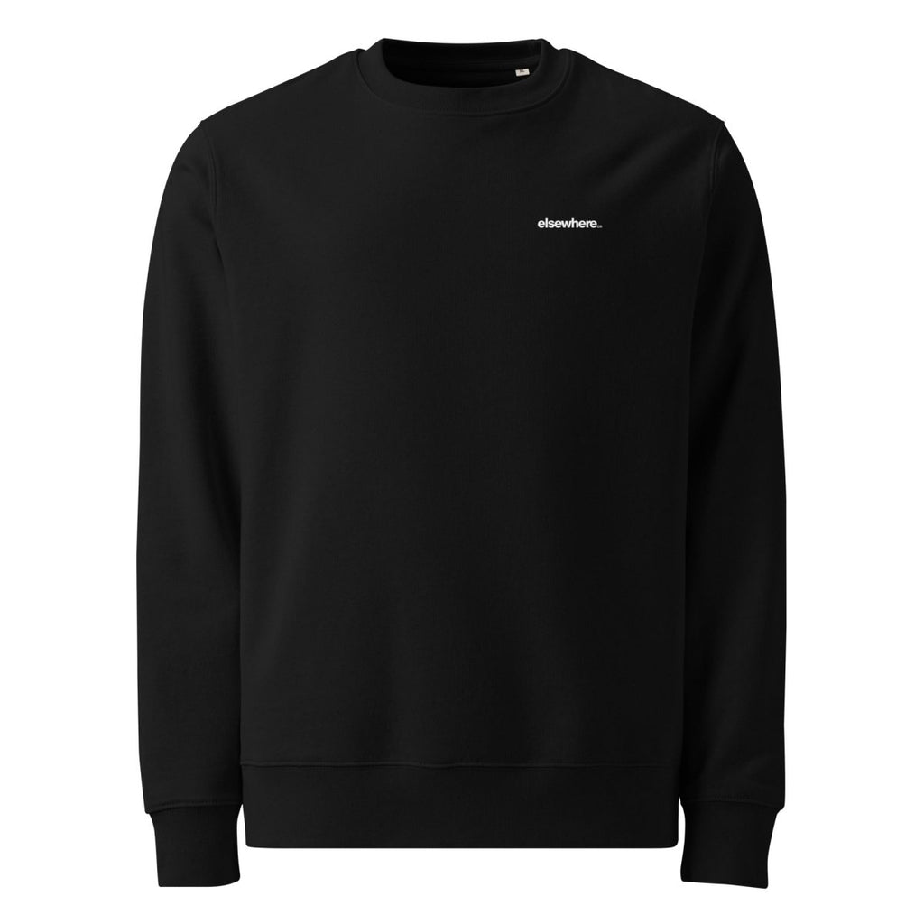 Black Unisex eco Sweatshirt Back Print "INSPIRE" - Elsewhere Co