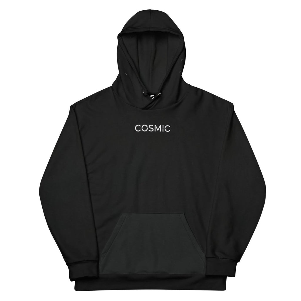 Elsewhere Co Black Hoodie Cosmos Full Print - Elsewhere Co