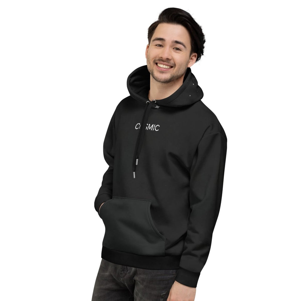 Elsewhere Co Black Hoodie Cosmos Full Print - Elsewhere Co