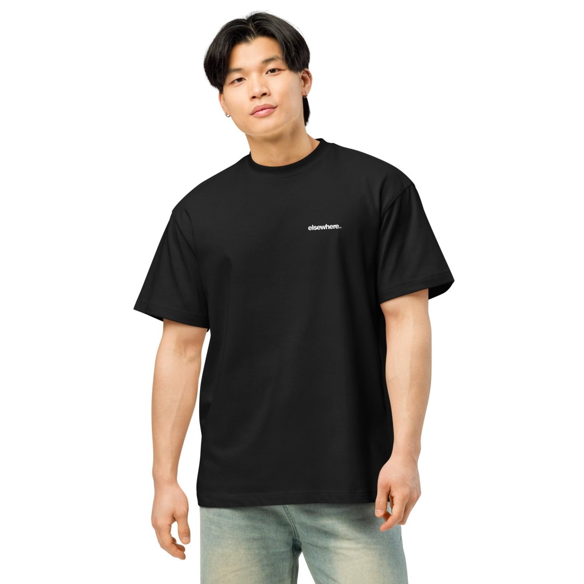 Elsewhere Co Full Black Box Tee Star Print - Elsewhere Co