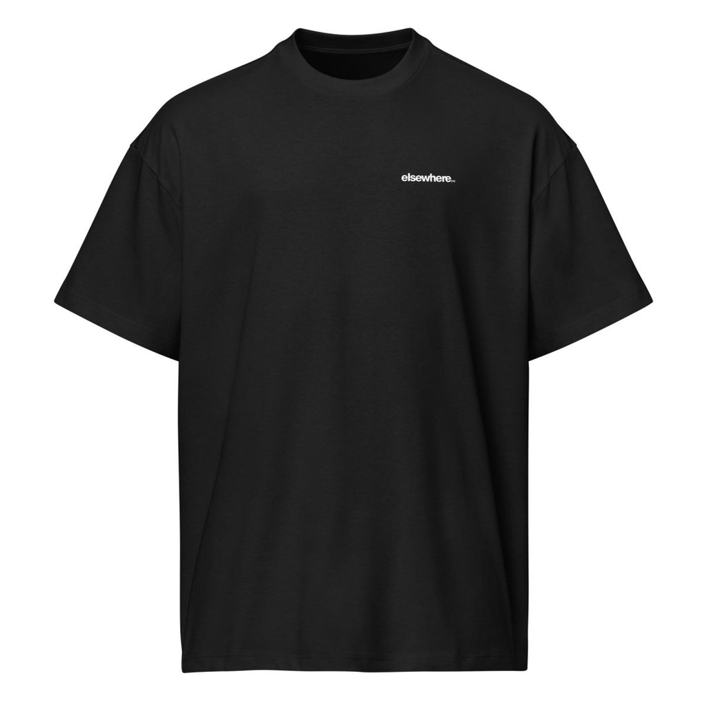 Elsewhere Co Full Black Box Tee Star Print - Elsewhere Co