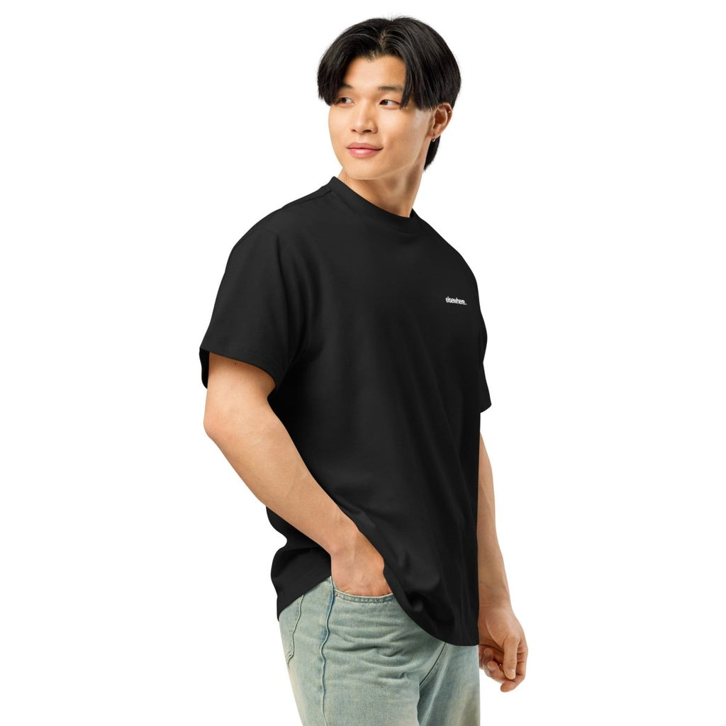Elsewhere Co Full Black Box Tee Star Print - Elsewhere Co