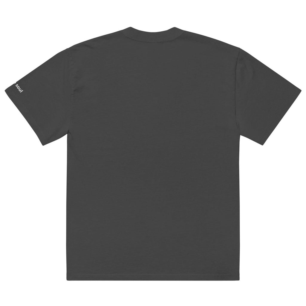 Oversized Faded T-shirt - Front and Sleeve Print - Elsewhere Co