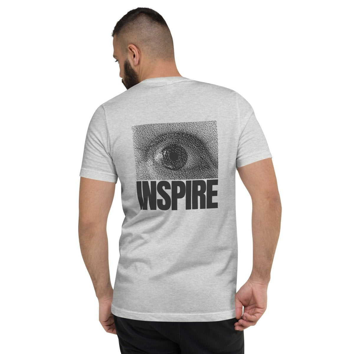 Unisex Short Sleeve V - Neck T-Shirt Back Print - Elsewhere Co