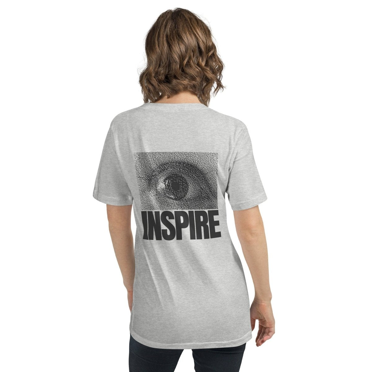 Unisex Short Sleeve V - Neck T-Shirt Back Print - Elsewhere Co